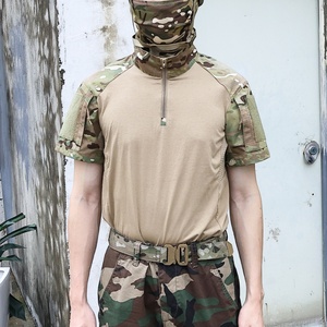 Camisas Tácticas de Camuflaje con Patrón de Rana para Hombre, Manga Corta, Poliéster, Ropa de Caza para Exteriores, Venta al Por Mayor - Product Image 6