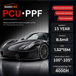 Película NANOTEK PCU PPF Antiarañazos, Autoregenerable, Protección UV, Poliuretano Termoplástico, Garantía de Más de 15 Años, Pintura Invisible para Automóviles - Product Image 1