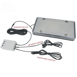 Functional US Standard License Plate Frame,Frosted US Standard License Plate Frame with Cigarette Lighter <b>Socket</b> - Product Image 5