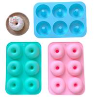 Molde para Hornear Donuts, de Alta Calidad, 6 Cavidades, Ecológico, Apto para Lavavajillas, de Silicona de Grado Alimenticio