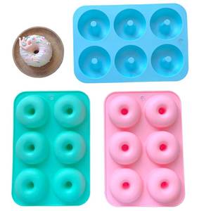 DIY Donut Bakeware <b>Baking</b> Mold High Quality 6 Holes Eco-Friendly Dishwasher Safe Food Grade <b>Silicone</b> Donuts - Product Image 1
