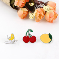 Baru lucu buah semangka dan nanas Enamel kerah Pin bros modis paduan untuk wanita pria pernikahan atau ransel Dekorasi