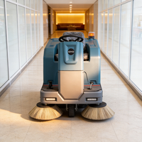 Balayeuse automatique électrique intelligente GIYO S1400 pour sols industriels avec panneau de commande facile