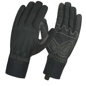 Guantes de Ciclismo de dedo completo personalizados SMX Guantes de carreras unisex con empuñaduras de cuero transpirable para gimnasio y deportes al aire libre - Product Image 4