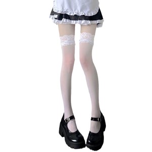 Sexy <b>Black</b> Suspender Pantyhose Ultra Thin 0D Transparent Fishnet Pattern For Women Gothic Style Stockings - Product Image 4