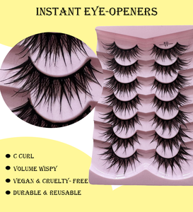 Vente en gros <span class=keywords><strong>de</strong></span> cils rosés et délicats Cils humides à l'aspect naturel Oeil <span class=keywords><strong>de</strong></span> chat Cils à bande complète style moelleux - Product Image 2