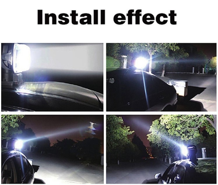Faro LED Da Lavoro 50W Con Telecomando – Rotazione 360°, Strobe E Magnete Integrato Per Camion E Barche