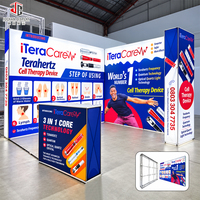 Stand d'exposition portable, léger, éclairé, extensible, réutilisable et détachable pour les roadshows, avec installation rapide