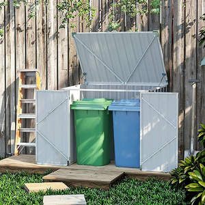 EST15586-H140 <span class=keywords><strong>Abri</strong></span> de rangement en métal <span class=keywords><strong>pour</strong></span> <span class=keywords><strong>extérieur</strong></span>, jardin, piscine, patio, <span class=keywords><strong>abri</strong></span> à outils, bac à déchets, <span class=keywords><strong>abri</strong></span> de jardin, <span class=keywords><strong>abri</strong></span> de rangement <span class=keywords><strong>pour</strong></span> piscine, <span class=keywords><strong>abri</strong></span> de rangement <span class=keywords><strong>pour</strong></span> patio, direct usine - Product Image 2