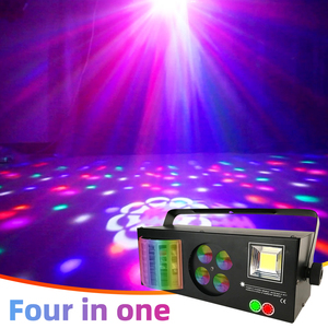 Luces Estroboscópicas LED YSH para Escenario, Luces de Baile LED Interactivas con Láser RGB para DJ, Iluminación Interactiva Colorida para Discotecas, Bares y Escenarios - Product Image 4