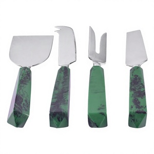 Ensembles d'outils de cuisine de luxe en acier inoxydable Outils de cuisine de qualité supérieure avec poignée en résine avec poignée de luxe Couverts 5 pièces - Product Image 1