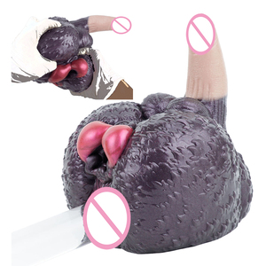 Grote Kont Masturbator Zachte Penis Stroker Pocket <span class=keywords><strong>Pussy</strong></span> Strakke Onahole Monster Seksspeeltje Voor Mannen Masterburbater Realistische Vagina - Product Image 1