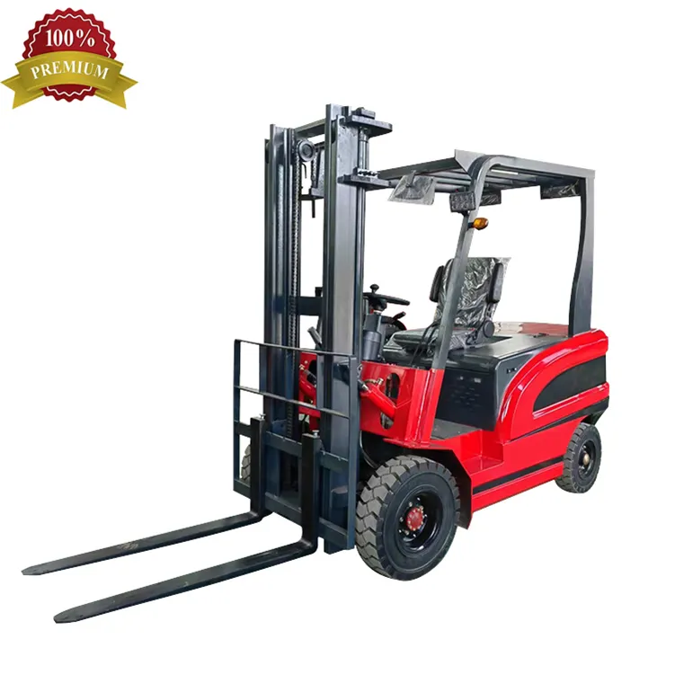 Top dijual 4 roda Lithium Forklift baterai dioperasikan garpu angkat kecil listrik Forklift 1.5 Ton 2 Ton 3 Ton 3.5 Ton