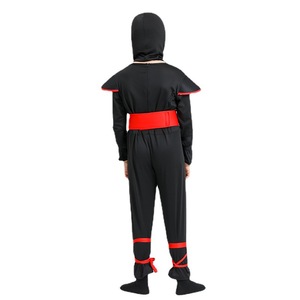Costume da Ninja Nero Unisex per Bambini, Stile Anime, per Spettacoli Teatrali e Feste a Tema - Product Image 5