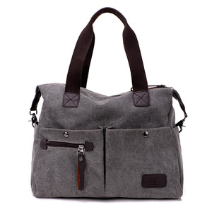 Wholesale Designer Travel Multi Pocket Tote <b>Large</b> Capacity <b>Canvas</b> Crossbody Shoulder <b>Bag</b> Ladies Handbag - Product Image 1
