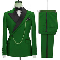 Costume Classique Homme Décontracté Ensemble 2 Pièces Tenue Gentleman pour Mariage Costume d'Affaires Homme Coupe Ajustée pour Marié