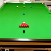 Table de billard standard internationale à 6 poches, tissu en laine verte, usage professionnel pour les matchs