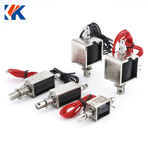 Elektromagnet Aktuator DC 5V 6V 12V 24V Langkah Panjang Dorong Tarik Traksi Kuat Pengunci Elektromagnet Mikro Tabung Dorong-Tarik - Product Image 2