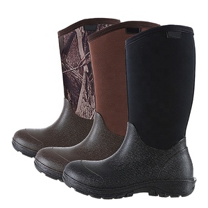 Chine Usine Approvisionnement En Caoutchouc Technologie de Mousse Néoprène Wellington Chasse Hiver Bottes de Travail Pour Hommes - Product Image 3