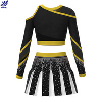 Uniformes de Porristas al por Mayor, Conjuntos de Spandex Transpirables de Secado Rápido y Alta Elasticidad para Equipos Femeninos, OEM