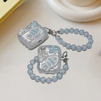 Eisblau Transparente Schutzhülle für 1./2. Generation Kopfhörer, Hartschalen-Schutzhülle für Pro2 3. Generation Ohrhörer