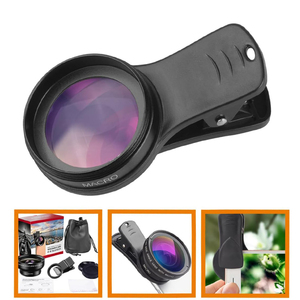 Loupe de téléphone 3 en 1 Objectif universel Fish Eye + Objectif grand angle + Kit d'objectif de caméra à pince <span class=keywords><strong>macro</strong></span> pour Smartphone - Product Image 6