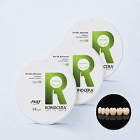 Bloc de céramique en zircone à frittage rapide Rondcera Pro-ML Advanced, très demandé, pour couronnes, bridges et arches complètes en laboratoire