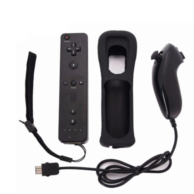 Built-in Motion Plus Remote Nunchuck for Nintendo Wii Controller Wii Remote Nunchuck for Wii Motion Controller Wireless Gamepad