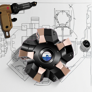 Tg wnmu phay chèn <span class=keywords><strong>90</strong></span> độ góc phải <span class=keywords><strong>CNC</strong></span> thức ăn nhanh phay đầu tùy chỉnh OEM hỗ trợ với lớp phủ thiếc - Product Image 1