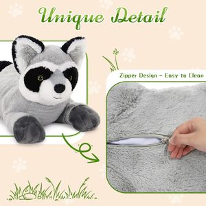 <span class=keywords><strong>Mapache</strong></span> <span class=keywords><strong>gigante</strong></span> de gran tamaño Animal relleno lindo y esponjoso <span class=keywords><strong>mapache</strong></span> de peluche grande juguete regalos de cumpleaños niños dulce compañero de fiesta - Product Image 5