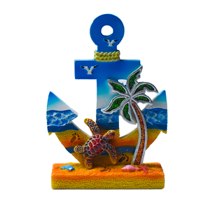 In resina personalizzata tartarughe lucertola albero di cocco <span class=keywords><strong>souvenir</strong></span> 3D scultura animale per la decorazione della casa regali di viaggio - Product Image 4