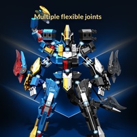 Compatible con Sengbao, Bloques de Construcción de Plástico ABS, Robot Emperador de Aguas Profundas, Robot Dinosaurio Transformable, Juguete de Ensamblaje para Niños