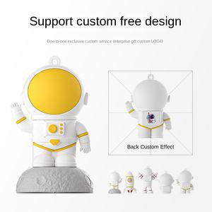 Llavero de astronauta de dibujos animados, adornos de mascota 3D ecológicos, molde personalizado, apertura de astronauta, accesorios, Logo, muñecas colgantes de resina - Product Image 3