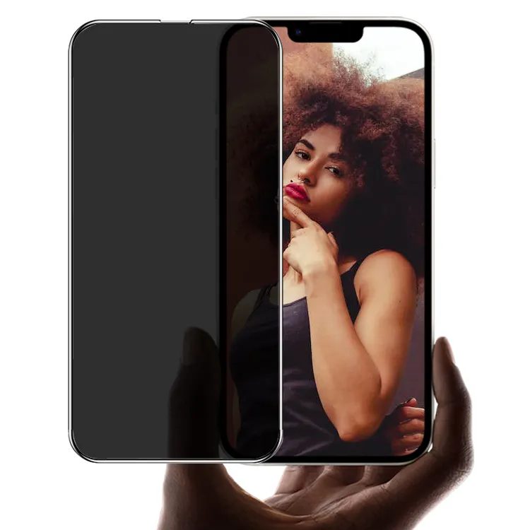 Pellicola protettiva per la Privacy in vetro temperato Anti-spia con pellicola in ceramica Privacy / HD per iPhone 14 Pro Max