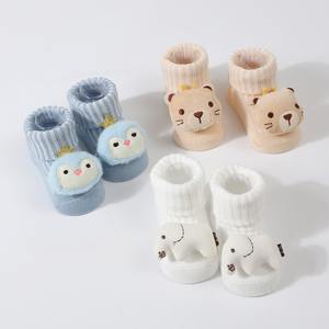 ถุงเท้าเด็กทารกแบบระบายอากาศ, ถุงเท้าเด็กกันลื่น ถุงเท้าข้อสั้นผ้าฝ้ายกันลื่นลายสัตว์, ถุงเท้าเด็กวัยหัดเดินผ้าฝ้ายหนานุ่มอุ่น - Product Image 3