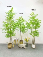 Vente en gros d'arbre artificiel nandina décoratif toucher naturel arbre en plastique verdure plante artificielle bonsaï