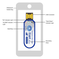 Enregistreur de données de température USB jetable pour chaîne du froid, enregistreur de température pour le transport de fruits et de raisins, transport maritime 30/60/90 jours