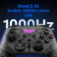 Control Inalámbrico para Juegos Móviles G7, Gatillo Hall, Vibración, Joysticks para Gamepad BT, Batería de 600 mAh, >20 Horas de Uso Continuo