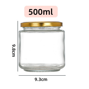 <span class=keywords><strong>Confiture</strong></span> <span class=keywords><strong>de</strong></span> miel d'épices Bouteilles en verre pour le stockage des aliments Bocaux avec couvercle 180ml 280ml 380ml 500ml Canning Chili Hot Sauce Pickles Container Jars - Product Image 5