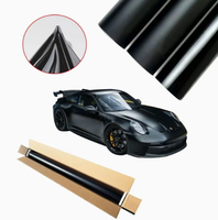 Film de protection de peinture (PPF) TPU noir brillant de qualité supérieure 7,5 mil, film de protection de peinture (PPF) TPU noir piano pour voiture, 1,52*15M