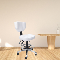 TS-3218 TOMSPA Fauteuil de Maître Commercial Moderne en Fer pour Salon de Coiffure, Pivotant à 360°, Réglable en Hauteur, Massage, Garantie 1 An, Beauté
