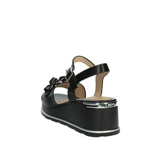 Sandalias de Plataforma con Cuña para Mujer K-11000 Beige con Detalle de Flor - Product Image 2