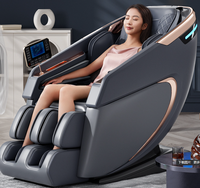 C109, la mejor silla de masaje, gran oferta, manipulador eléctrico 4D 6D, cuidado del cuerpo completo, Control de voz inteligente, cuero PU portátil cero