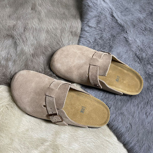 Sandales et pantoufles d'<span class=keywords><strong>hiver</strong></span> confortables en fausse fourrure et cuir pour femmes, à semelle épaisse et plateforme, pour le dropshipping - Product Image 4