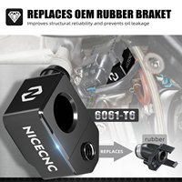 NICECNC pour GasGas 125 200 250 300 MC/EC/EX 2024 2025 2026 TBI Support de capteur de pression de carter TE250 TE300 2024-2026