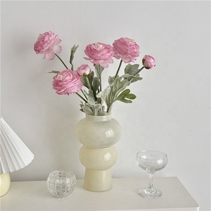 Flores Artificiales de Ranúnculo Hechas a Mano LUYI con Tela de Seda para Decoración de Sala de Estar y Día de los Inocentes <span class=keywords><strong>Asiaticus</strong></span> - Product Image 4