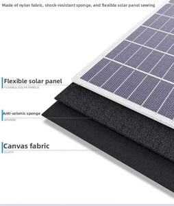 Panneaux solaires monocristallins 18V 500W portables et pliables pour le camping et l'exploration en extérieur - Product Image 4