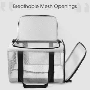 Yüksek Kaliteli Lüks Oxford Katlanabilir Evcil Hayvan Taşıyıcısı Büyük Kapasiteli Yumuşak Kenarlı Seyahat Çantası Köpek ve Kedi için Taşınabilir Havayolu Onaylı - Product Image 2