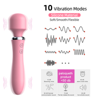 10 Mode puissant grand Double vibrateurs gode pour les femmes baguette de Massage masseur de corps jouet sexuel pour les femmes Clitoris produits de sexe féminin