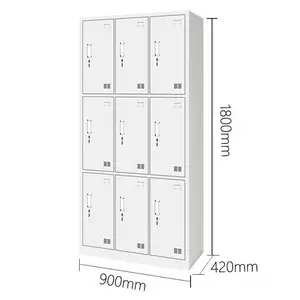 Okul depolama havalandırmalı soyunma depolama üreticileri ticaret için Metal kilit depolama dolabı
